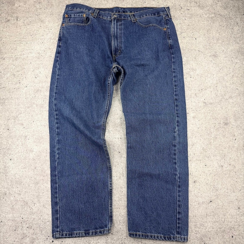 Levis 505 Regular Fit Mens Jeans Blue Straight Leg Denim 40x30 (40x29)